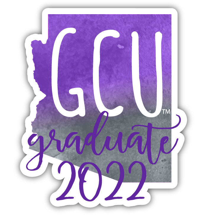 Grand Canyon University Lopes 2-Inch on one of its sides Watercolor Design NCAA Durable School Spirit Vinyl Decal Sticker