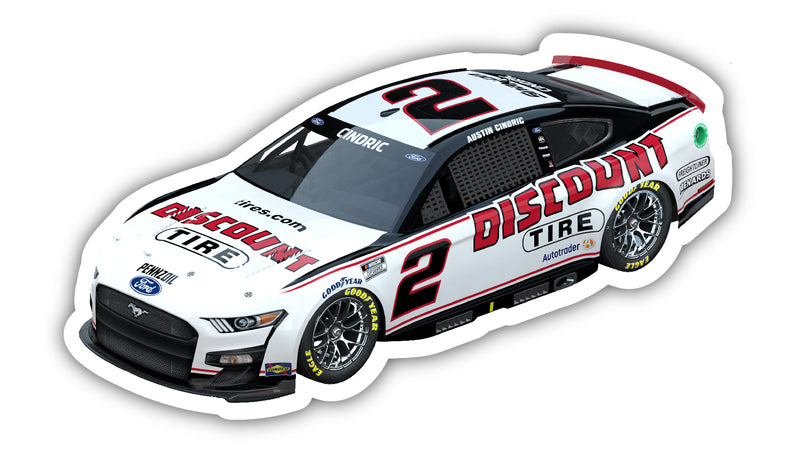 Nascar #2 Austin Cindric 4-Inch Vinyl Decal Stiker Car Design