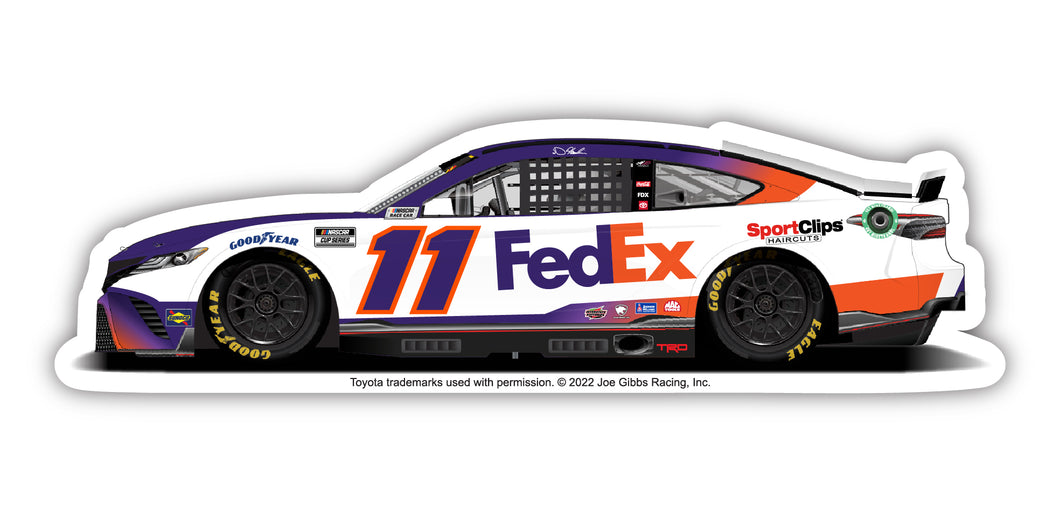 Nascar #11 Denny Hamlin 4-Inch Vinyl Decal Stiker Car Design