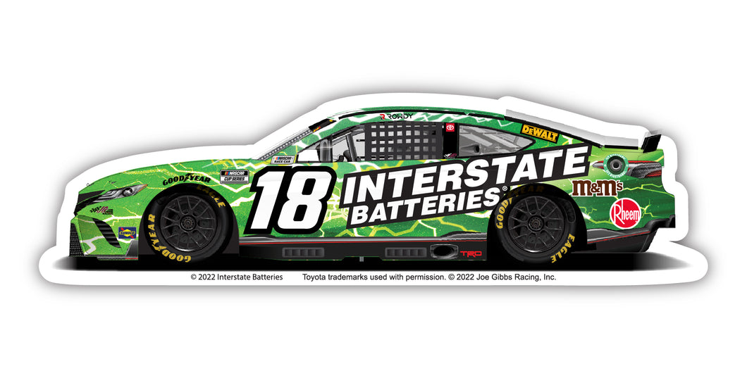 Nascar #18 Kyle Busch 4-Inch Vinyl Decal Stiker Car Design