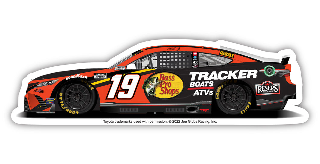 Nascar #19 Martin Truex Jr. 4-Inch Vinyl Decal Stiker Car Design