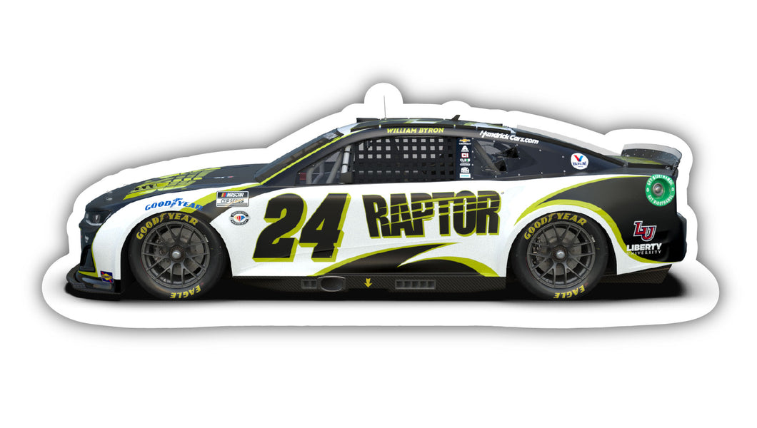 #24 William Byron  Car Laser Cut Decal