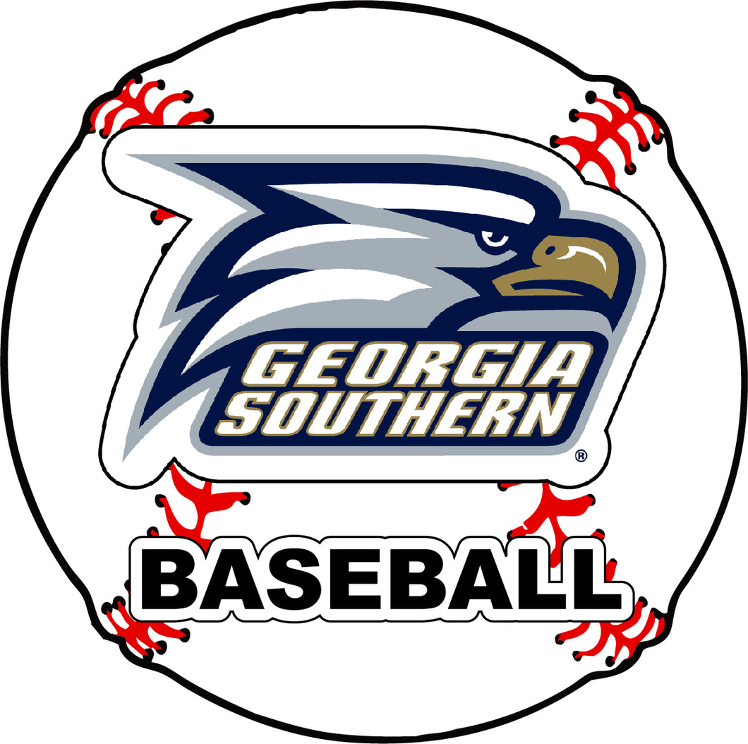 Georgia Southern Eagles 4-Inch Round Baseball NCAA Passion Vinyl Decal Sticker