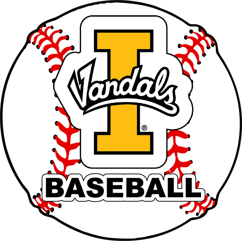 Idaho Vandals 4-Inch Round Baseball NCAA Passion Vinyl Decal Sticker