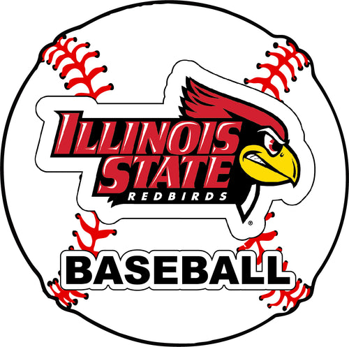Illinois State Redbirds 4-Inch Round Baseball NCAA Passion Vinyl Decal Sticker