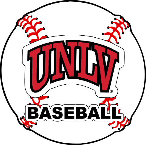 UNLV Rebels 4-Inch Round Baseball NCAA Passion Vinyl Decal Sticker