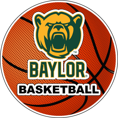 Baylor Bears 4-Inch Round Basketball NCAA Hoops Pride Vinyl Decal Sticker