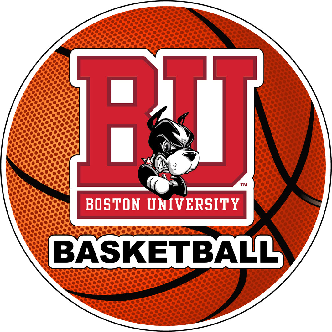 Boston Terriers 4-Inch Round Basketball NCAA Hoops Pride Vinyl Decal Sticker