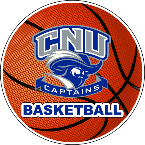 Christopher Newport Captains 4-Inch Round Basketball NCAA Hoops Pride Vinyl Decal Sticker