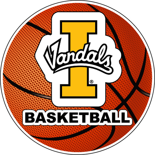 Idaho Vandals 4-Inch Round Basketball NCAA Hoops Pride Vinyl Decal Sticker