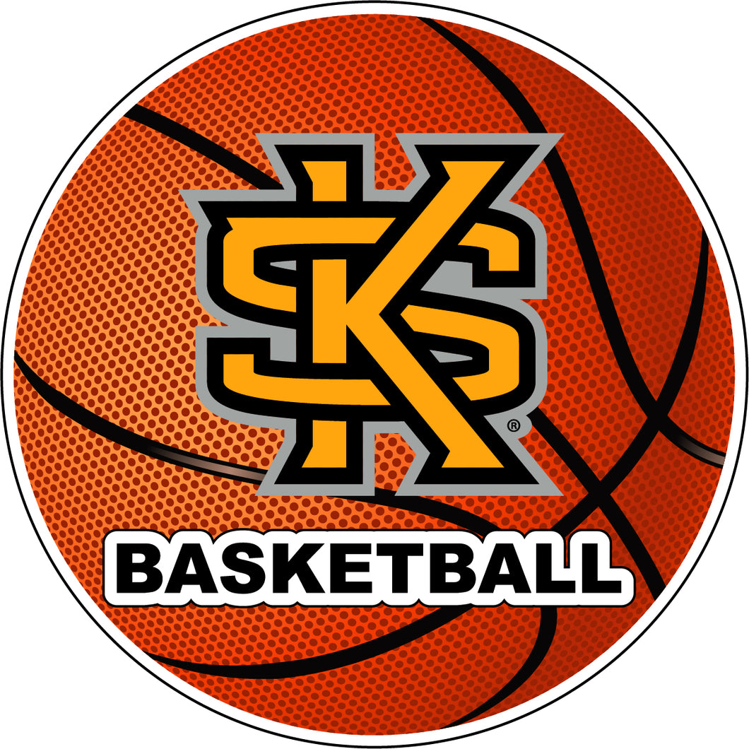 Kennesaw State University 4-Inch Round Basketball NCAA Hoops Pride Vinyl Decal Sticker