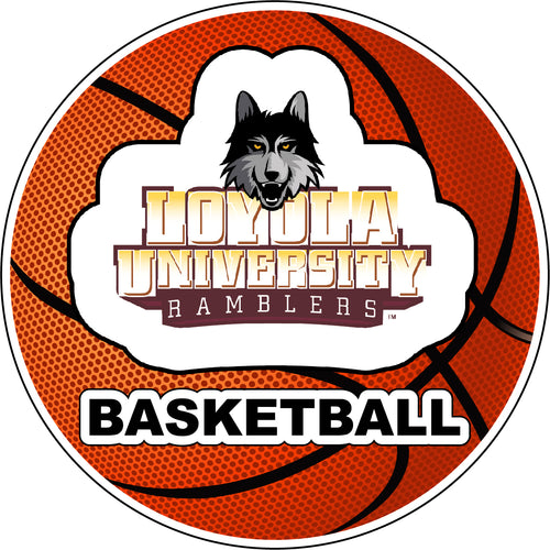 Loyola University Ramblers 4-Inch Round Basketball NCAA Hoops Pride Vinyl Decal Sticker