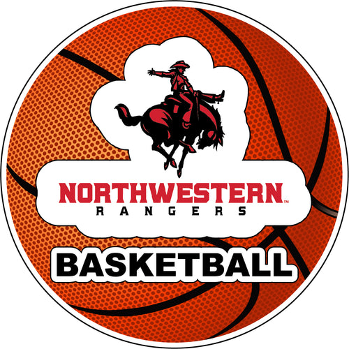 Northwestern Oklahoma State University 4-Inch Round Basketball NCAA Hoops Pride Vinyl Decal Sticker