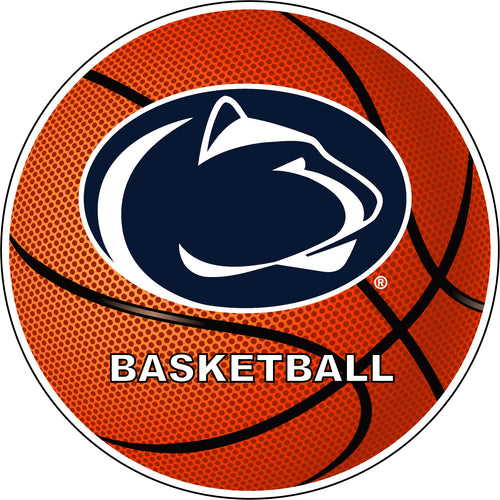 Penn State Nittany Lions 4-Inch Round Basketball NCAA Hoops Pride Vinyl Decal Sticker