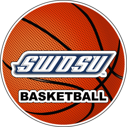 Southwestern Oklahoma State University 4-Inch Round Basketball NCAA Hoops Pride Vinyl Decal Sticker
