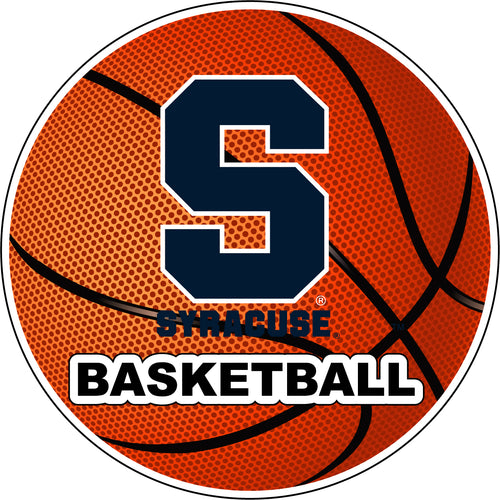 Syracuse Orange 4-Inch Round Basketball NCAA Hoops Pride Vinyl Decal Sticker