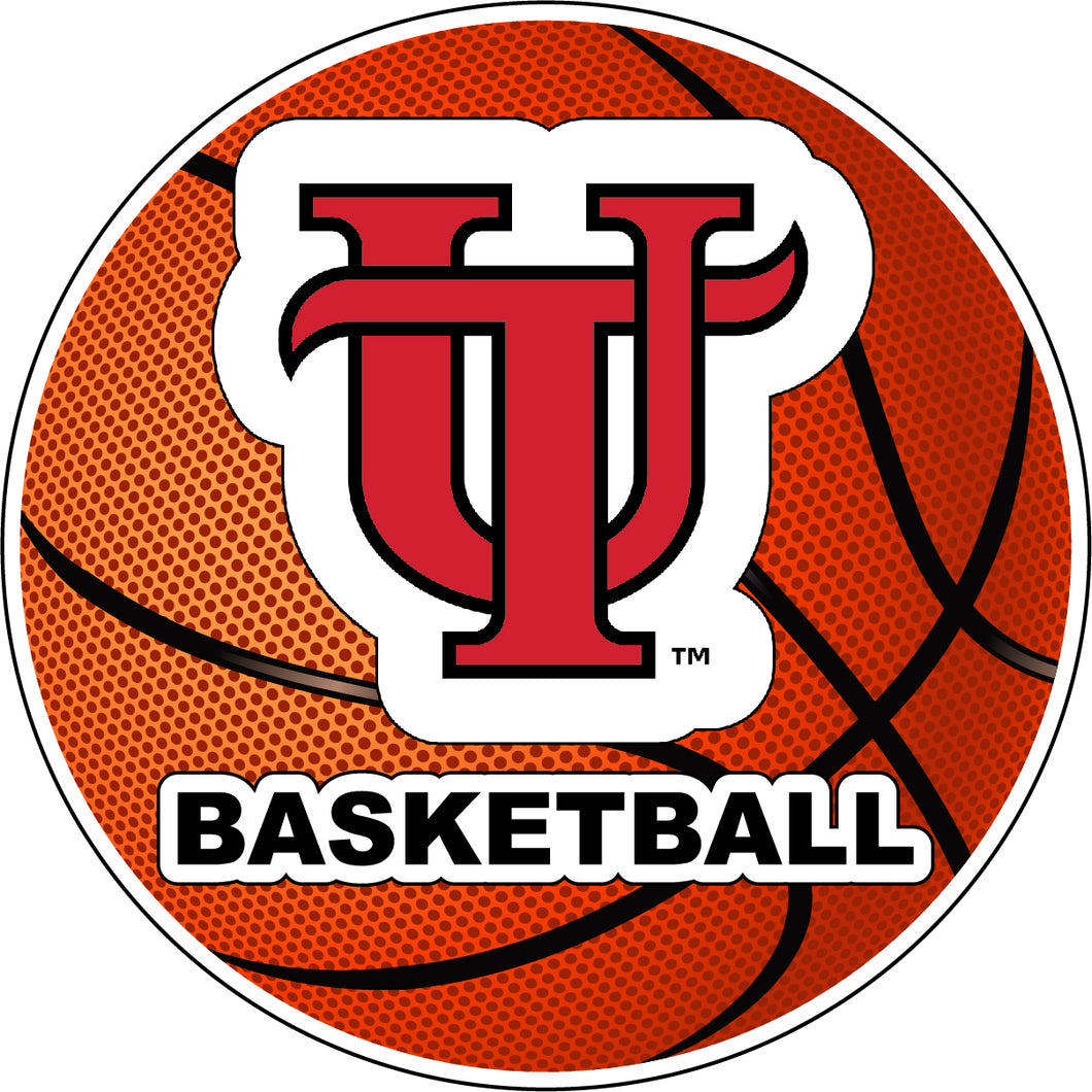University of Tampa Spartans 4-Inch Round Basketball NCAA Hoops Pride Vinyl Decal Sticker