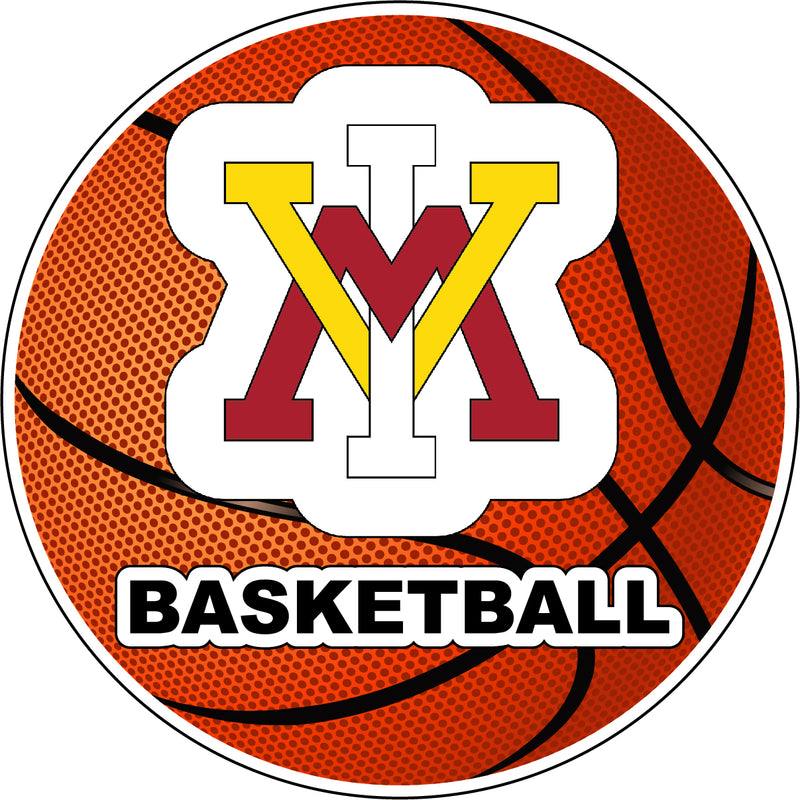 VMI Keydets 4-Inch Round Basketball NCAA Hoops Pride Vinyl Decal Sticker