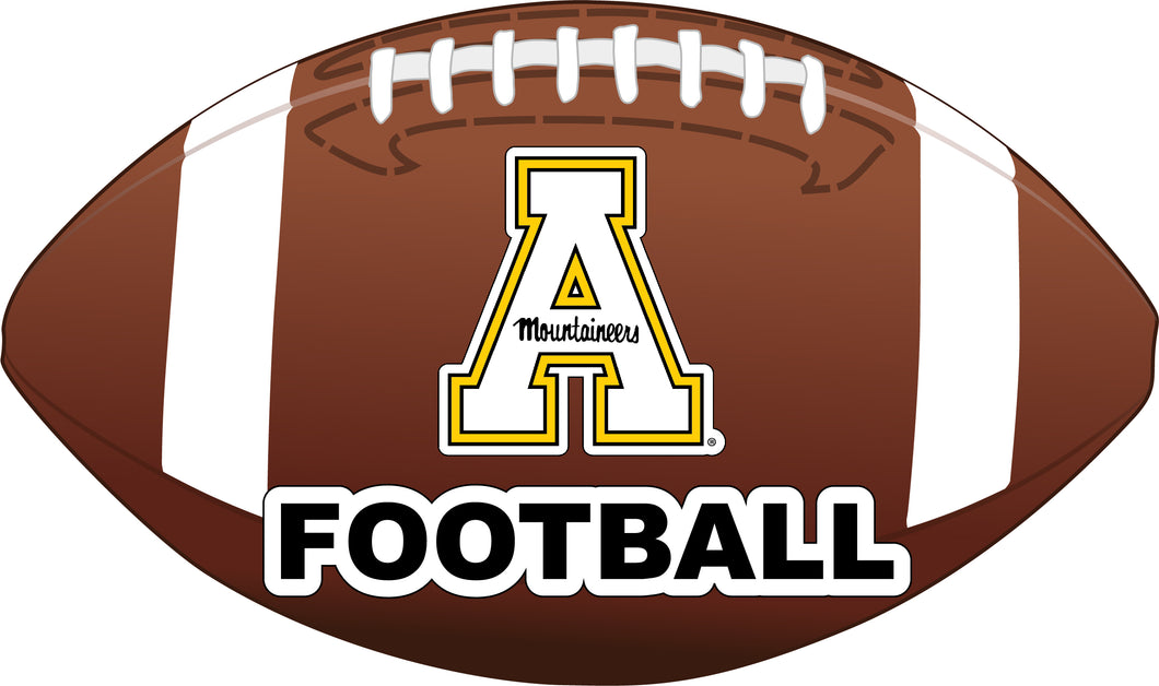 Appalachian State 4-Inch Round Football NCAA Gridiron Glory Vinyl Decal Sticker