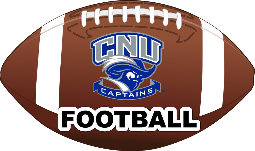 Christopher Newport Captains 4-Inch Round Football NCAA Gridiron Glory Vinyl Decal Sticker