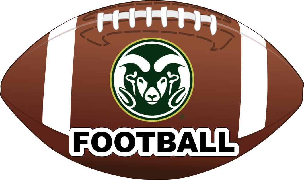 Colorado State Rams 4-Inch Round Football NCAA Gridiron Glory Vinyl Decal Sticker
