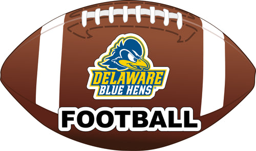 Delaware Blue Hens 4-Inch Round Football NCAA Gridiron Glory Vinyl Decal Sticker