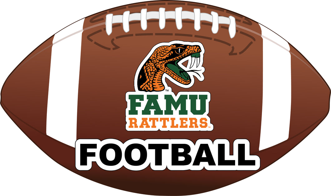 Florida A&M Rattlers 4-Inch Round Football NCAA Gridiron Glory Vinyl Decal Sticker