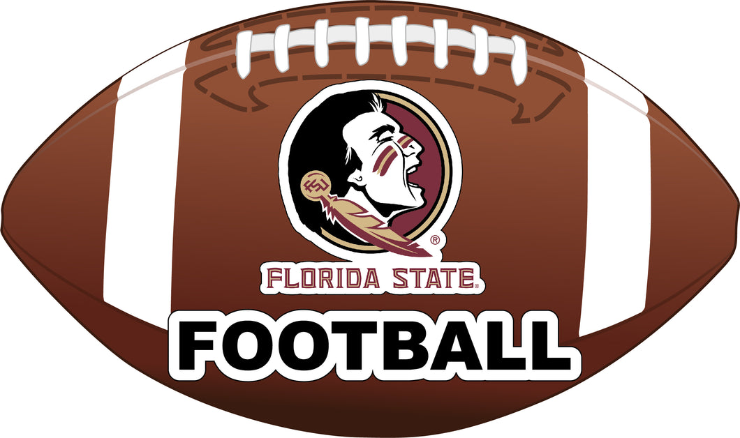 Florida State Seminoles 4-Inch Round Football Vinyl Decal
