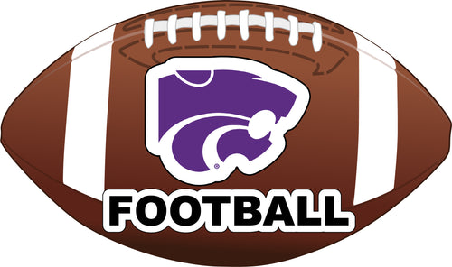 Kansas State Wildcats 4-Inch Round Football NCAA Gridiron Glory Vinyl Decal Sticker