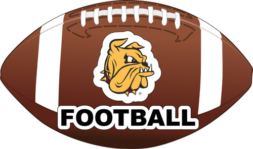 Minnesota Duluth Bulldogs 4-Inch Round Football NCAA Gridiron Glory Vinyl Decal Sticker