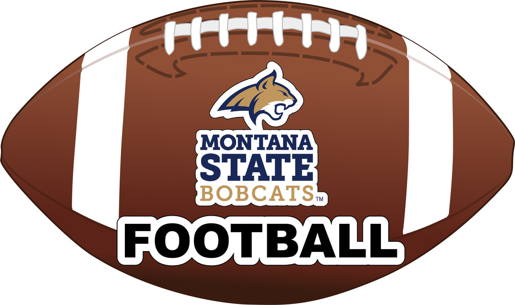 Montana State Bobcats 4-Inch Round Football NCAA Gridiron Glory Vinyl Decal Sticker