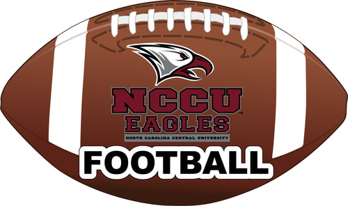 North Carolina Central Eagles 4-Inch Round Football NCAA Gridiron Glory Vinyl Decal Sticker