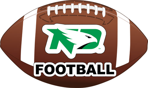 North Dakota Fighting Hawks 4-Inch Round Football NCAA Gridiron Glory Vinyl Decal Sticker