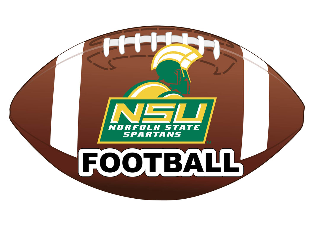 Norfolk State University 4-Inch Round Football NCAA Gridiron Glory Vinyl Decal Sticker