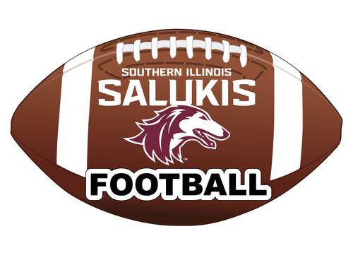 Southern Illinois Salukis 4-Inch Round Football NCAA Gridiron Glory Vinyl Decal Sticker