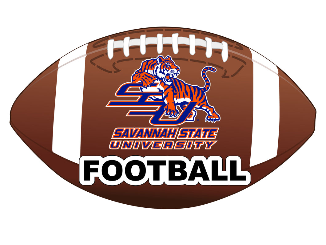 Savannah State University 4-Inch Round Football NCAA Gridiron Glory Vinyl Decal Sticker