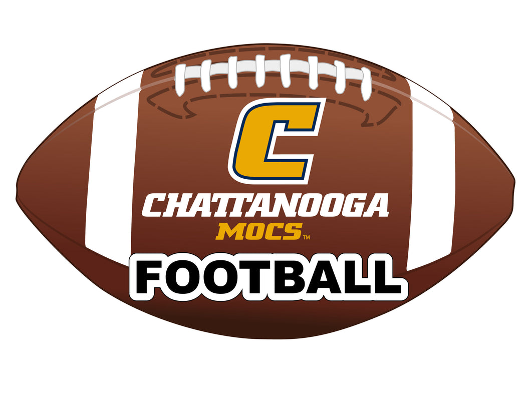 University of Tennessee at Chattanooga 4-Inch Round Football NCAA Gridiron Glory Vinyl Decal Sticker