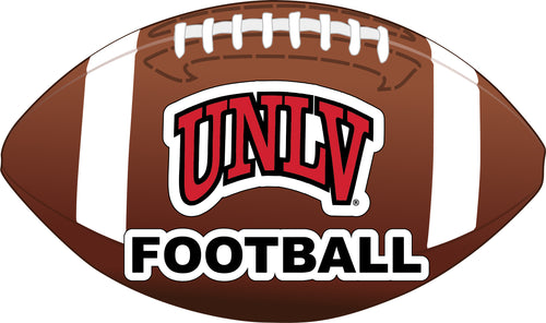 UNLV Rebels 4-Inch Round Football NCAA Gridiron Glory Vinyl Decal Sticker