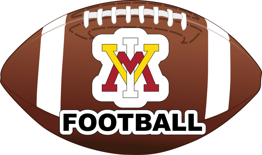 VMI Keydets 4-Inch Round Football NCAA Gridiron Glory Vinyl Decal Sticker