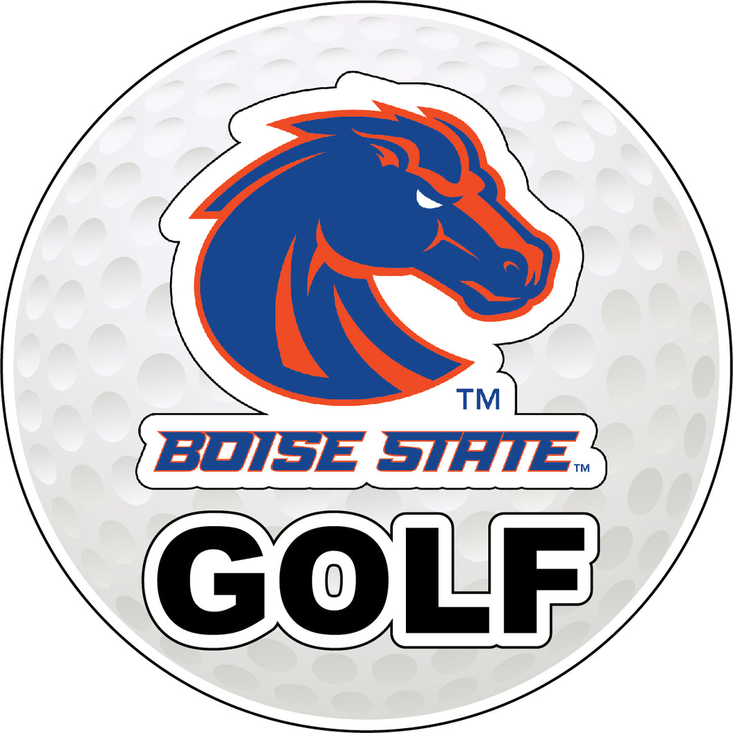 Boise State Broncos 4-Inch Round Golf NCAA Fairway Fervor Vinyl Decal Sticker