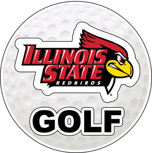 Illinois State Redbirds 4-Inch Round Golf NCAA Fairway Fervor Vinyl Decal Sticker