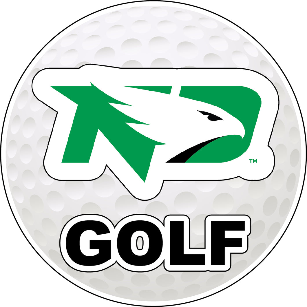 North Dakota Fighting Hawks 4-Inch Round Golf NCAA Fairway Fervor Vinyl Decal Sticker