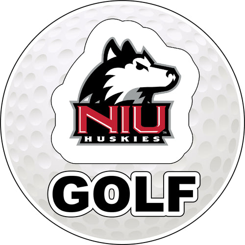 Northern Illinois Huskies 4-Inch Round Golf NCAA Fairway Fervor Vinyl Decal Sticker