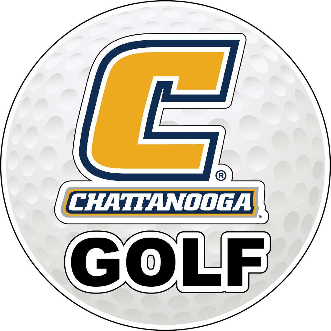 University of Tennessee at Chattanooga 4-Inch Round Golf NCAA Fairway Fervor Vinyl Decal Sticker