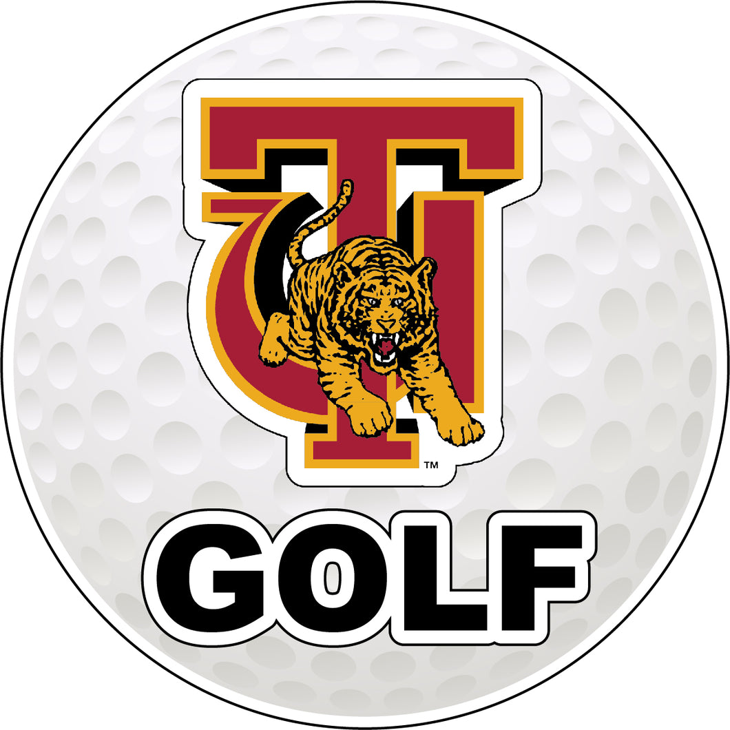 Tuskegee University 4-Inch Round Golf NCAA Fairway Fervor Vinyl Decal Sticker