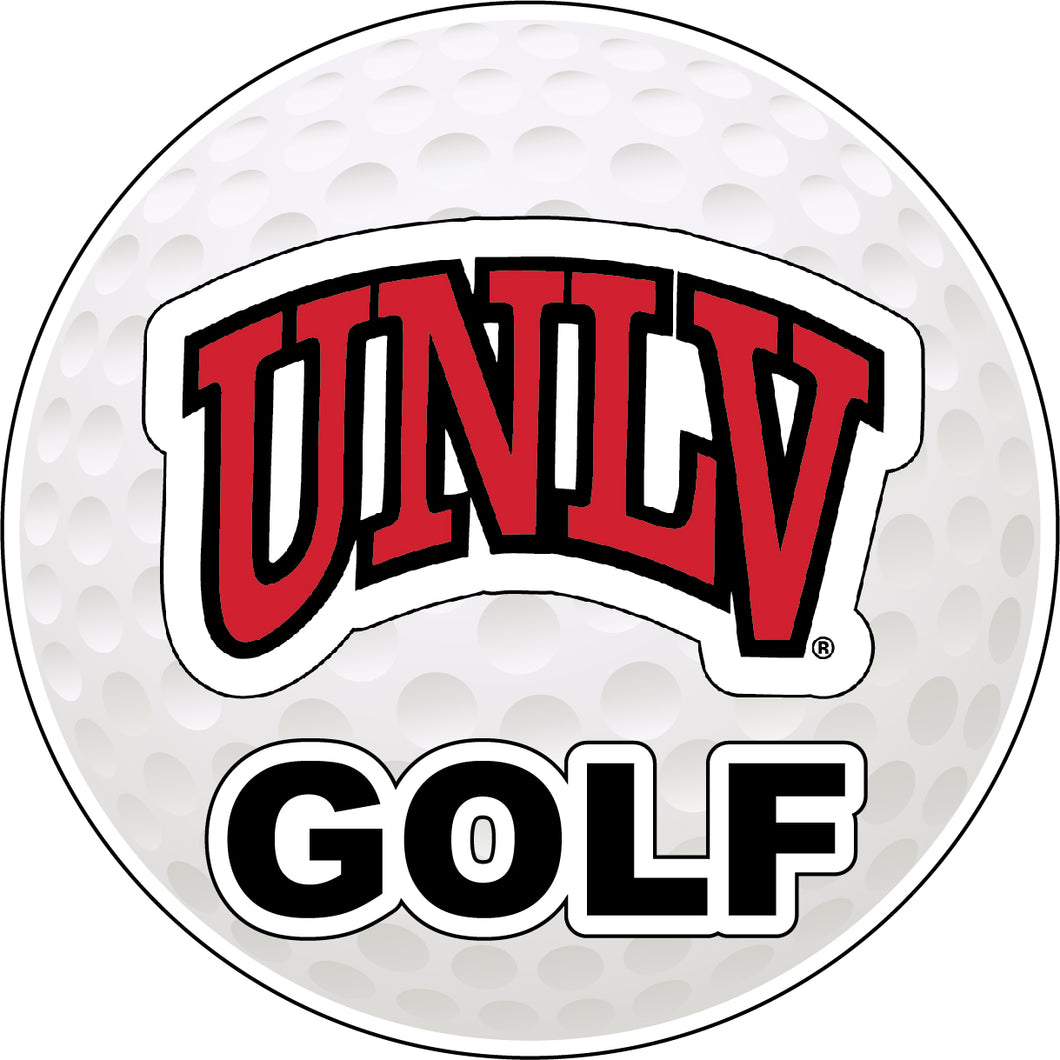 UNLV Rebels 4-Inch Round Golf NCAA Fairway Fervor Vinyl Decal Sticker
