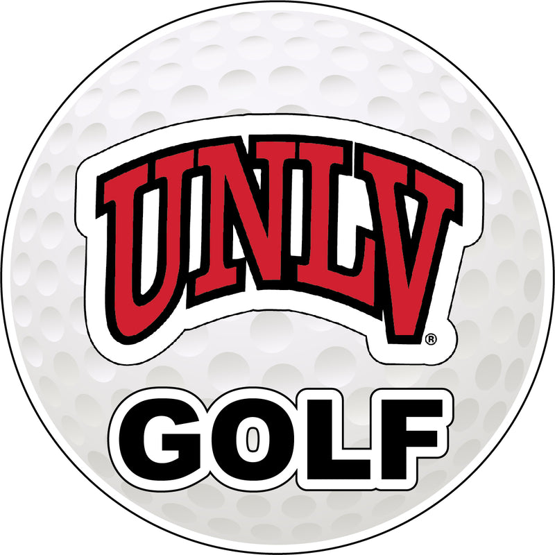 UNLV Rebels 4-Inch Round Golf NCAA Fairway Fervor Vinyl Decal Sticker