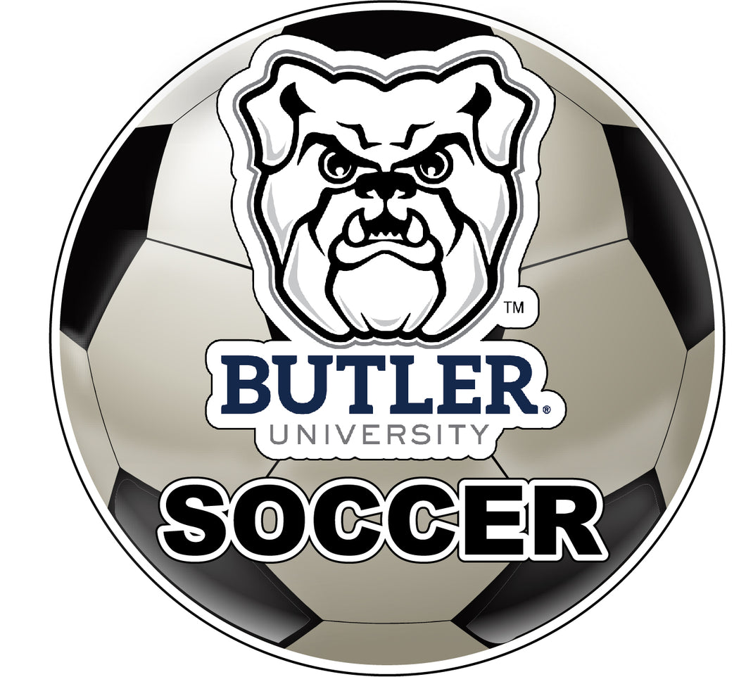 Butler Bulldogs 4-Inch Round Soccer Ball NCAA Soccer Passion Vinyl Sticker