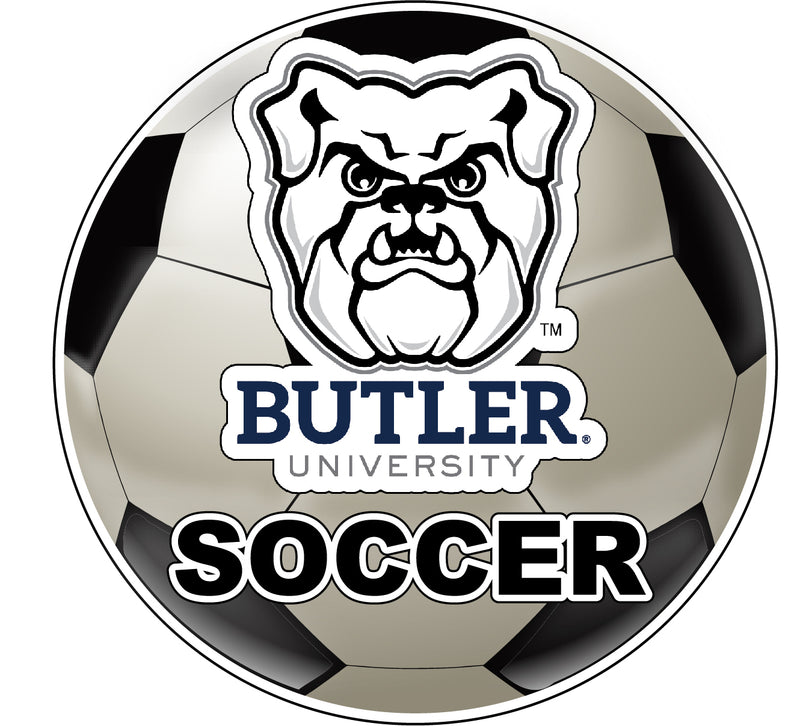 Butler Bulldogs 4-Inch Round Soccer Ball NCAA Soccer Passion Vinyl Sticker