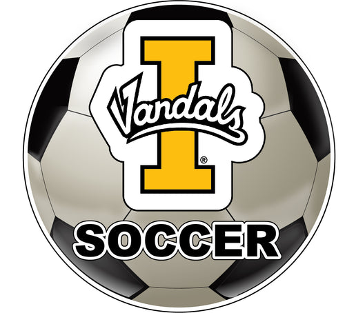 Idaho Vandals 4-Inch Round Soccer Ball NCAA Soccer Passion Vinyl Sticker